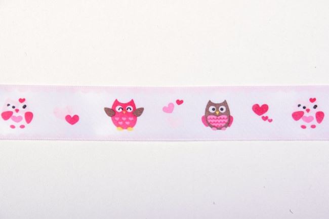 Decorative ribbon with owls A-25896