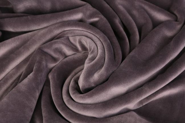 Clothing velvet in gray color 03314/054
