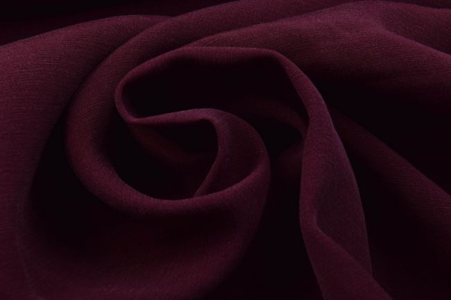 Cupra with admixture of viscose in burgundy color with velvet surface QT115
