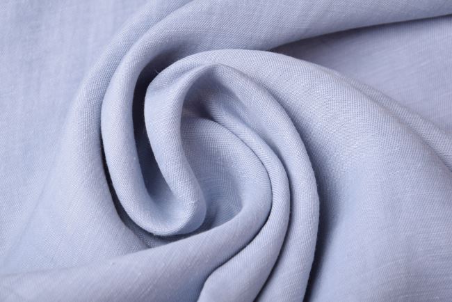 Linen with cupra admixture in light blue color Q239