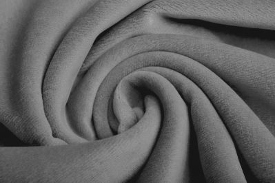 Cotton velvet in light gray color DS-PAR2516