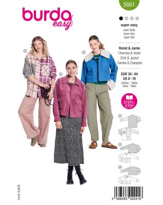 Cut for women's jacket size 34-44 5661