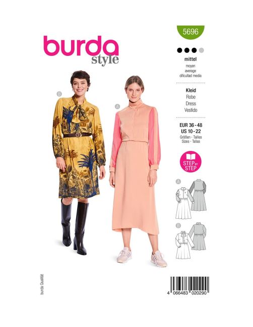 Women's dress pattern in sizes 36-48 5696