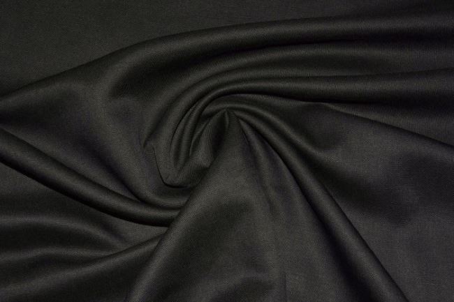 Tencel with admixture of linen in black color 0873/999