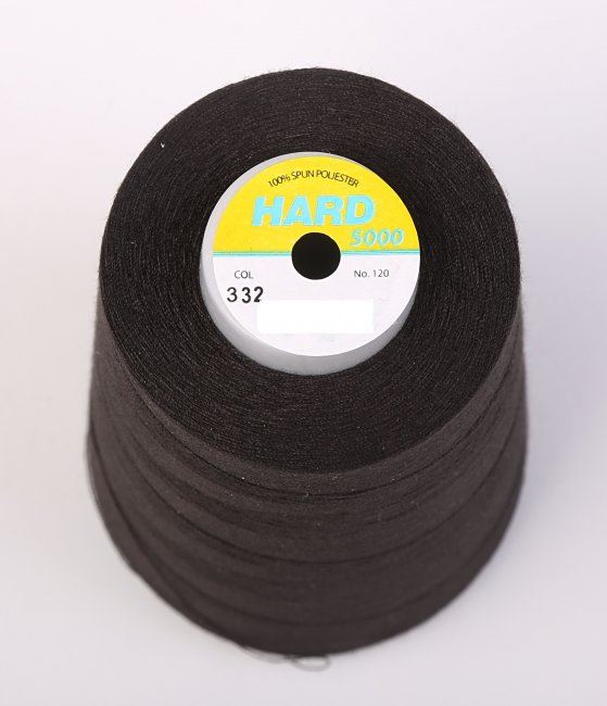 Black color sewing thread with a spool of 5000 yards I-N50-40-332