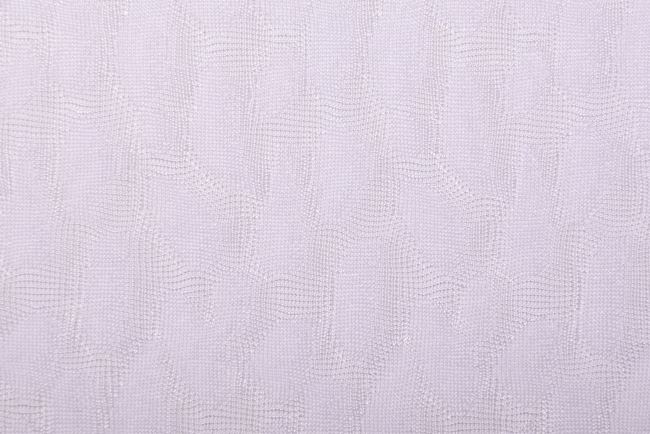 Knitted in white with a small abstract pattern PAR185