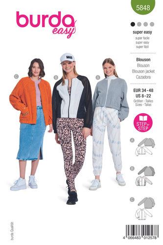 Cut for women's jacket size 34-48 5848