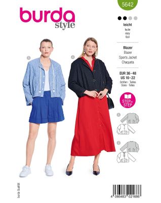 Cut for a women's jacket in size 36-48 5642