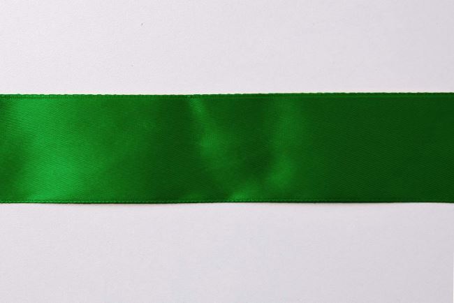 Satin ribbon in green color 38 mm I-TM0-S38-3078