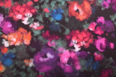 Black knitwear with floral print MI57208/012