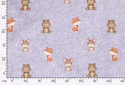 Softshell in gray color with digital print of animals 19317/061 (2)
