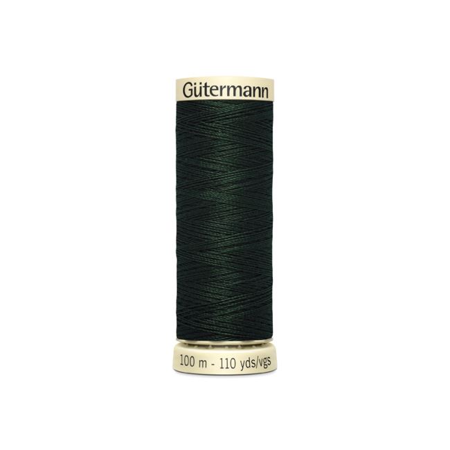 Universal sewing thread Gütermann in dark green color 707