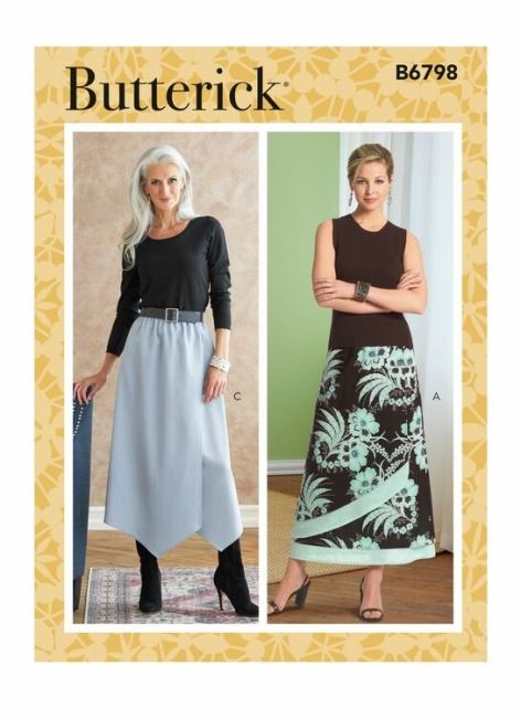 Butterick cut on skirt in size 42-48 B6798-FF