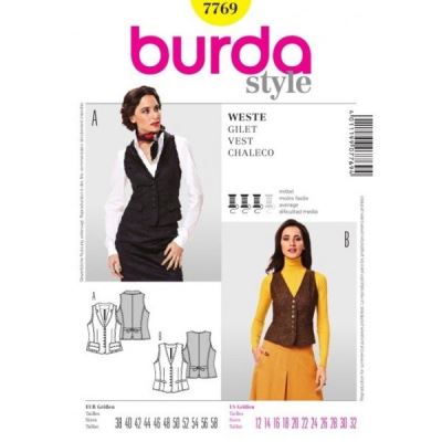 Women&#39;s waistcoat cut 7769