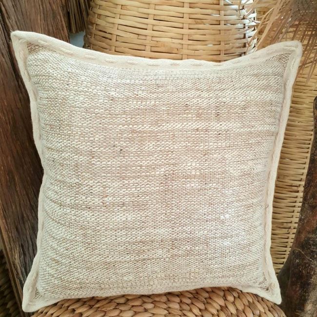 Cushion cover from Bali in beige color, size 50x50 cm BALI07