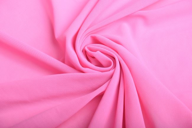 Soft elastic tulle in pink color MN011