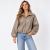 Leather jacket in dark beige color ITA-BU02 Leather jacket in dark beige color ITA-BU02