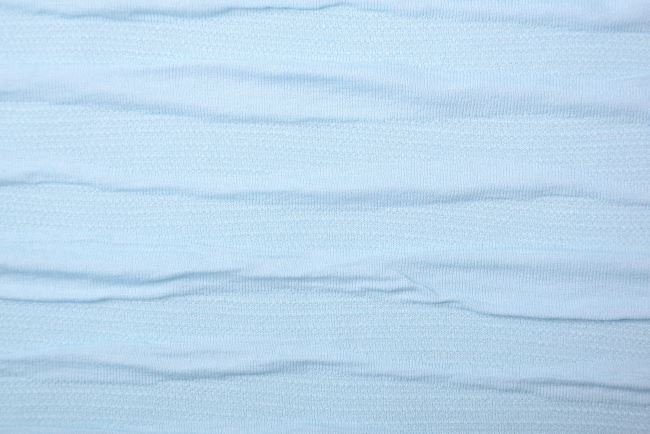Knitwear in light blue with a plastic pattern of decorative stripes PAR76