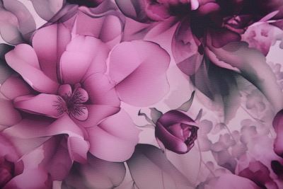 Barbie costume fabric in pink with digital flower print SMT-PR608F (3)