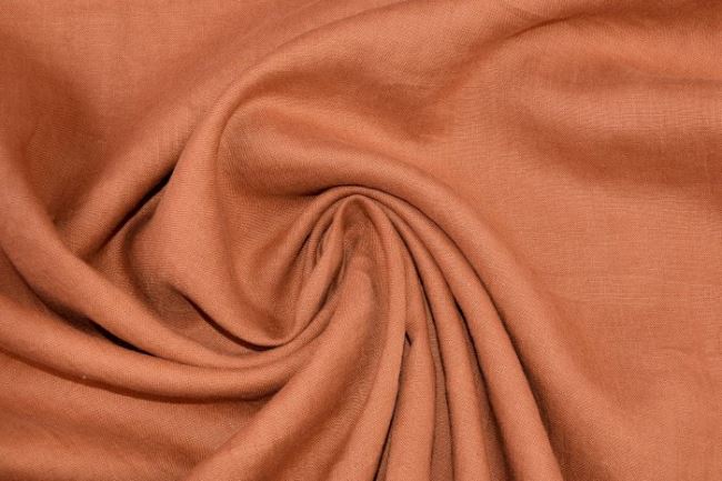Washed linen in ocher color 0872/095