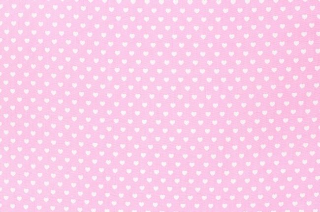 Cotton with hearts light pink 1264/11