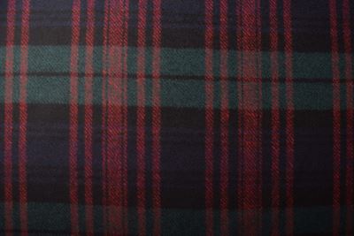Coat fabric in dark blue with a check pattern TI2058 (3)