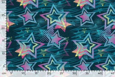 Combed tracksuit in kerosene color with digital star print 20525/024 (3)