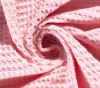 Waffle fabric in light pink color 02903/013