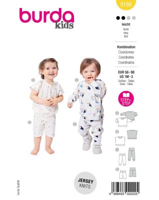 Cut for children's clothing in sizes 56-98 9186