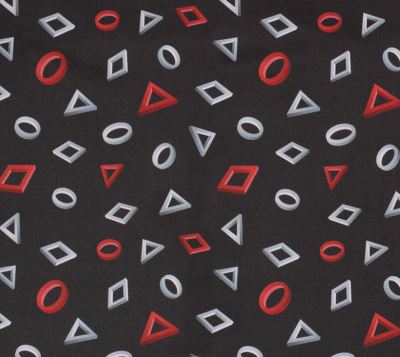 Softshell in black color with digital print of geometric shapes 20431/069 (2)
