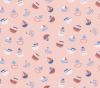 Cotton knit in pink with a print of pumps 19580/037