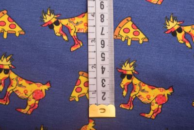 1 m viscose knitwear in blue with a funny print DS-KUP102 (1)
