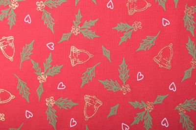 Christmas cotton knitwear in red color KC2100-016