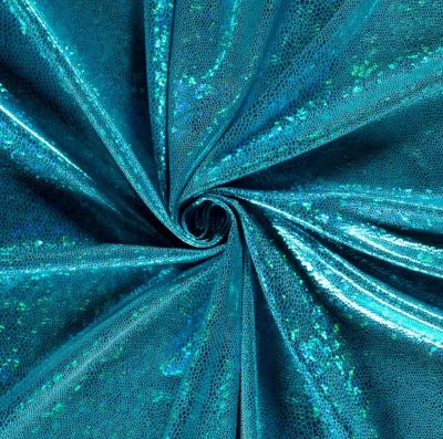 Turquoise lamé with pattern 02213/004