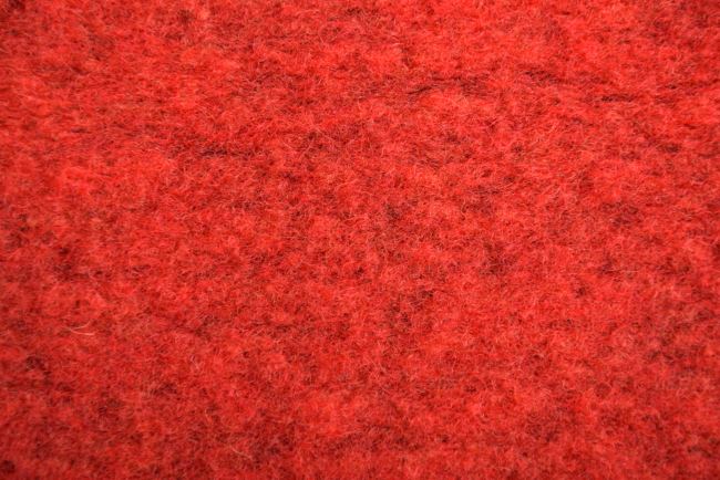 Boiled wool in red color 2099/425