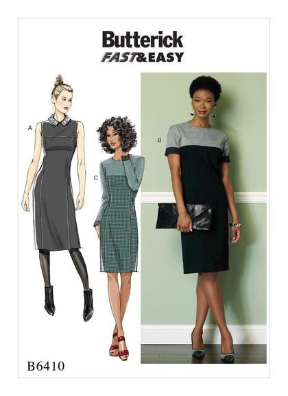 Butterick cut for women's dresses in size 42-48 B6410-E5