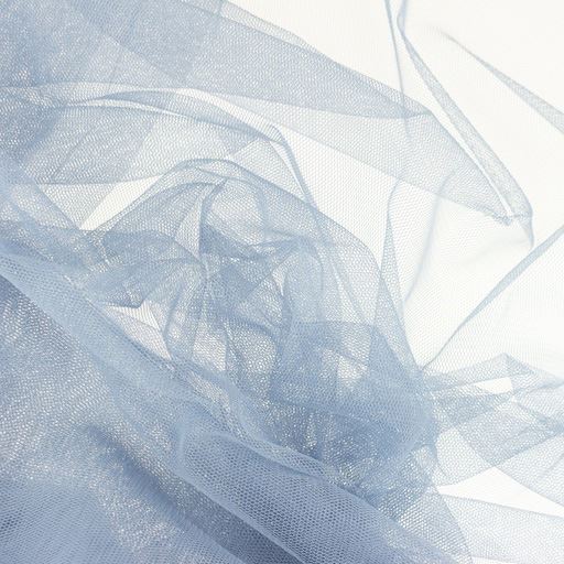 Soft tulle in blue-grey color 185069