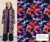 Softshell in dark blue color with abstract digital print 18410/008