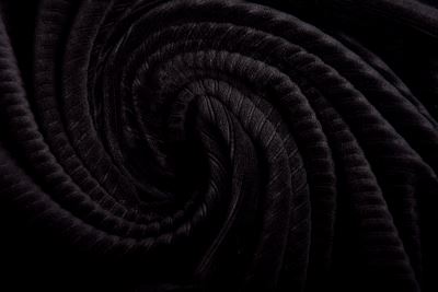 Nicky velor in black with ribbing 18080/069 (3)