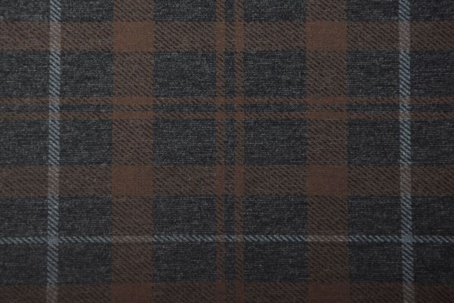 Patterned knit Punto di Prada with brown check print DS-GL15