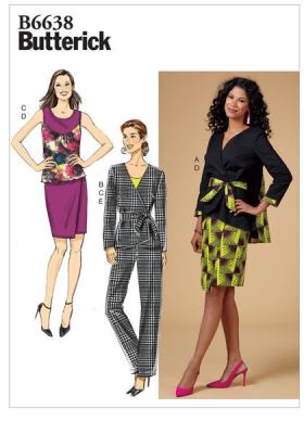 Butterick cut for women's clothing in sizes 42-50 B6638-F5