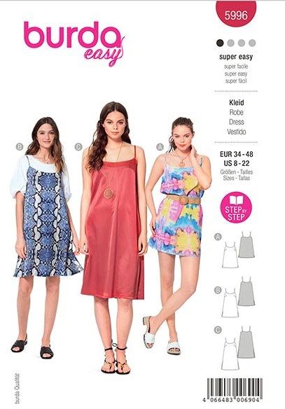 Dress cut with straps 5996