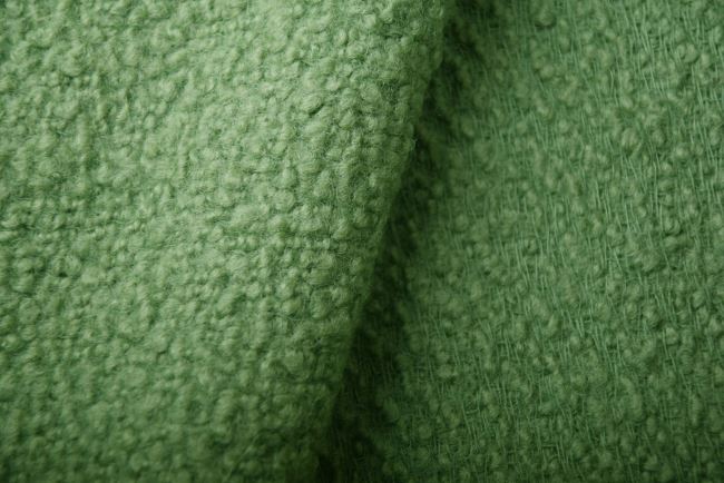Coat fabric in green color TI2038