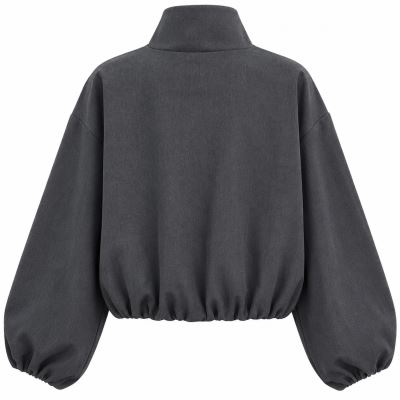 Short jacket in dark gray color ITA-BU09 (4)