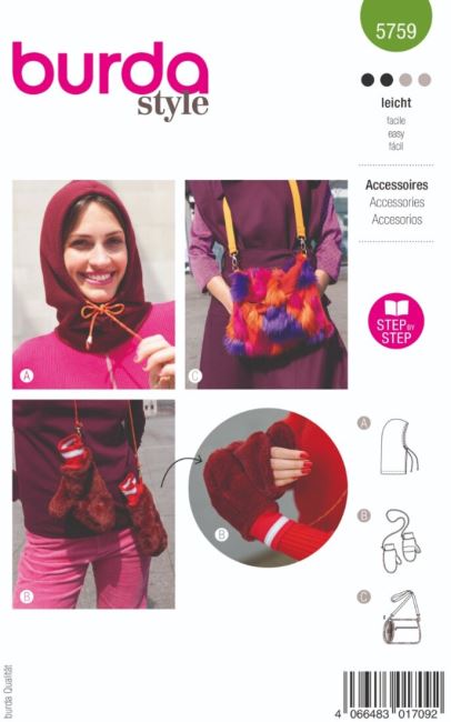Cut for winter hood and gloves 5759