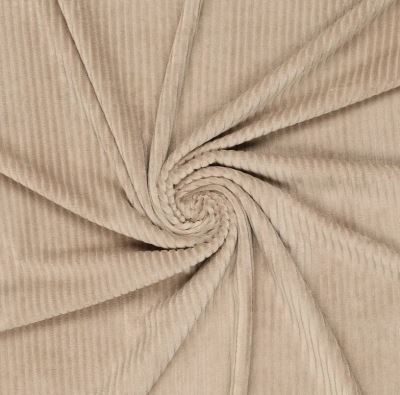 Nicky velor in dark beige color with ribbing 0729/178 (4)