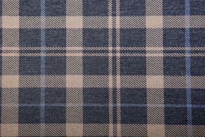 Patterned knit Punto di Prada in gray with brown check print DS-GL13 (1)