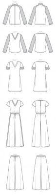 Butterick cut for women's clothing in sizes Lrg, Wlg, Xxl B6600-ZZ (1)