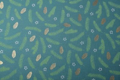 Christmas cotton knit in green color KC2100-025 (1)