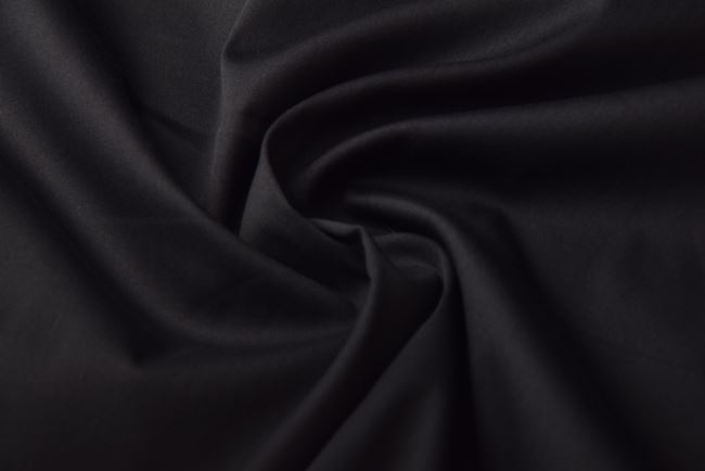 Fine cotton fabric in black MI58968877